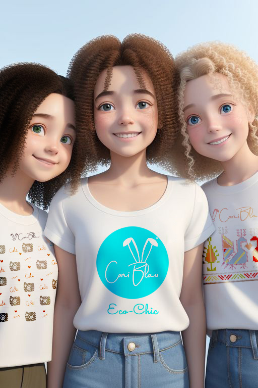 Coni Blau - Three Girls T-shirts