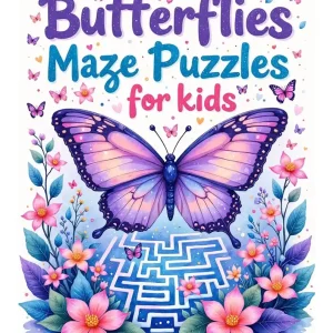 Butterflies Maze Puzzles for Kids by Coni Blau