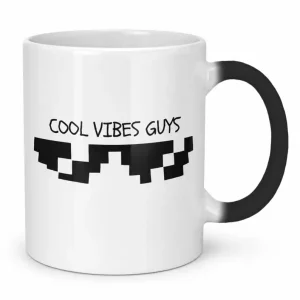 Color Changing Mug "Cool Vibes" Funny Coffee Mug by Coni Blau