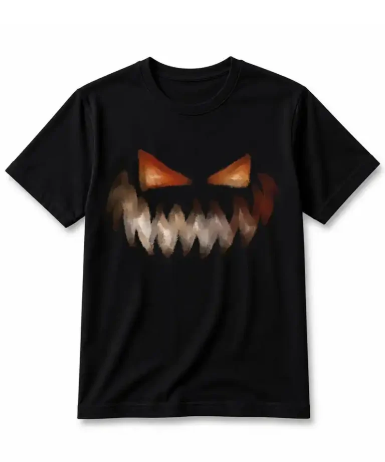 Halloween T-Shirt with Scary Smile by Coni Blau