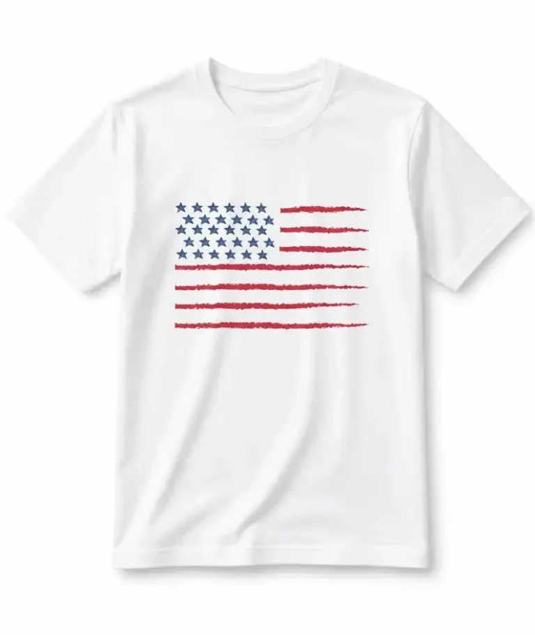 Unisex T-shirt with USA Flag by Coni Blau