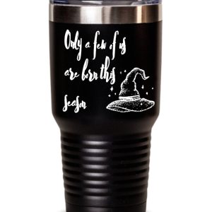 Birthday Witch "Only a Few Days" 20oz/30oz Halloween Tumbler with Lid by Coni Blau