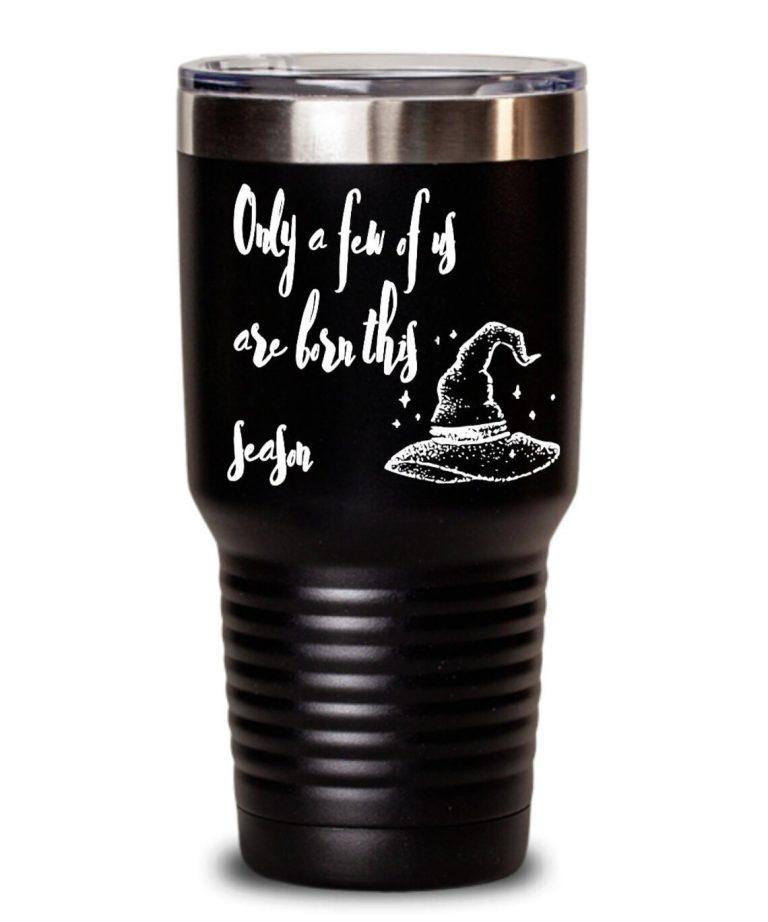 Birthday Witch "Only a Few Days" 20oz/30oz Halloween Tumbler with Lid by Coni Blau
