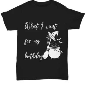 Happy Birthday Halloween T-Shirt by Coni Blau