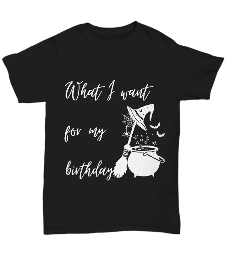 Happy Birthday Halloween T-Shirt by Coni Blau