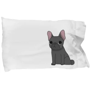 French Bulldog Pillow Case Kawaii - Pillow Cover by Coni Blau