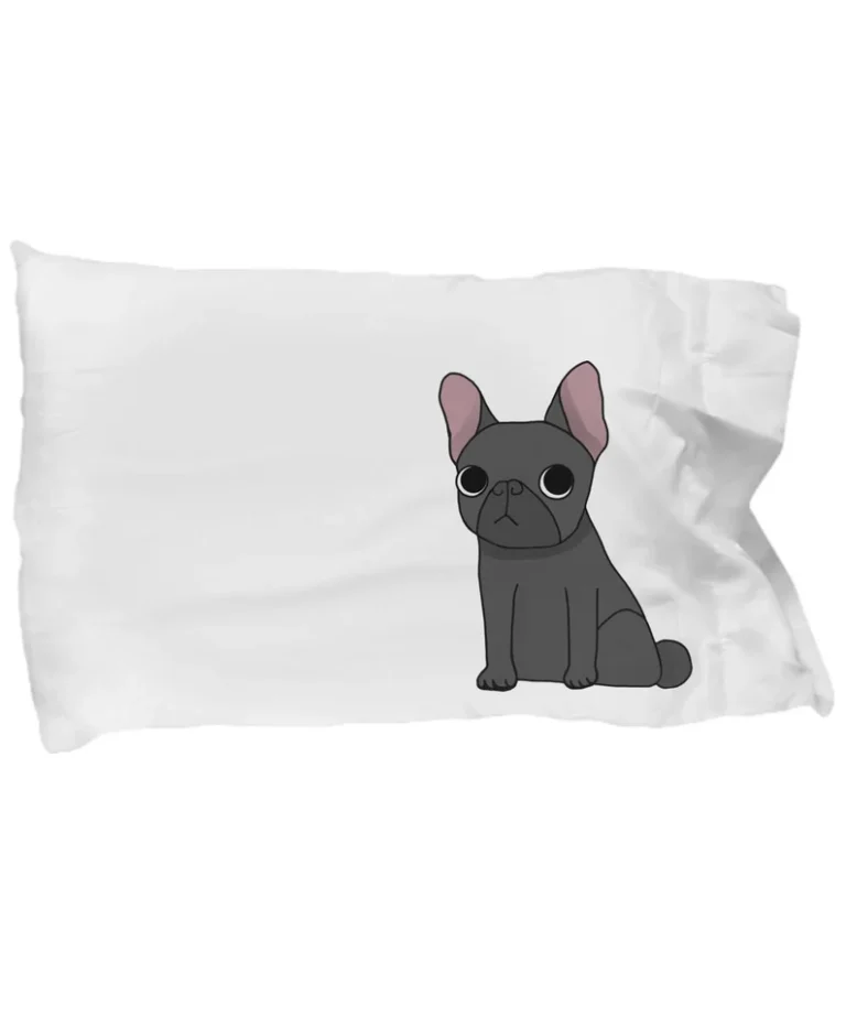 French Bulldog Pillow Case Kawaii - Pillow Cover by Coni Blau