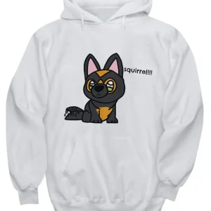 Kawaii Hoodie with German Shepard (50/50 Blend) USA Printed by Coni Blau