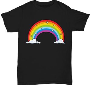 Rainbow Black Unisex T-Shirt from Coni Blau Collection