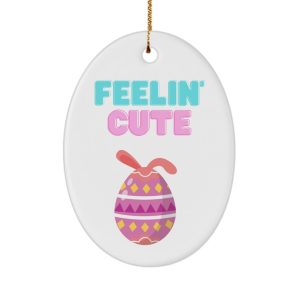 Feeling Cute - Eggs Easter Ornaments for Outdoor Decorations or Basket Stuffers by Coni Blau