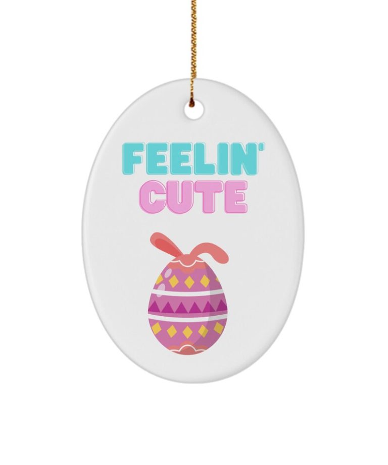 Feeling Cute - Eggs Easter Ornaments for Outdoor Decorations or Basket Stuffers by Coni Blau