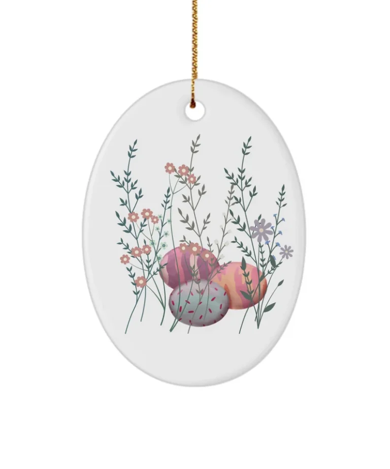 Eggs - Easter Ornaments for Outdoor Decorations or Basket Stuffers by Coni Blau