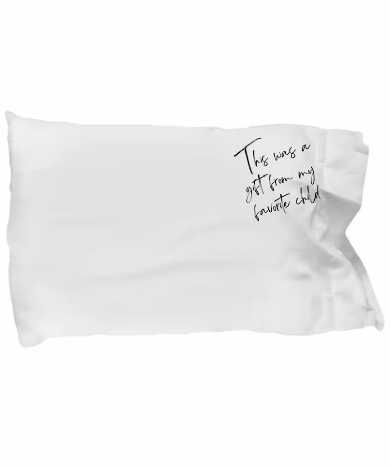 "This Was A Gift From My Favorite Child" Mother's Day Gift (20" x 30") Soft Microfiber - Pillow Cover by Coni Blau