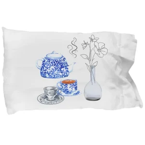 Teapot Collection Pillow Cover from Coni Blau Talavera - Pillow Cover by Coni Blau