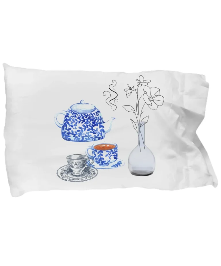 Teapot Collection Pillow Cover from Coni Blau Talavera - Pillow Cover by Coni Blau