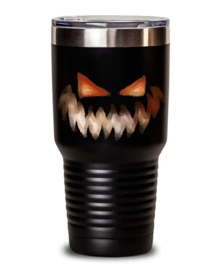 Spooky Smile 20oz/30oz Halloween Tumbler with Lid by Coni Blau