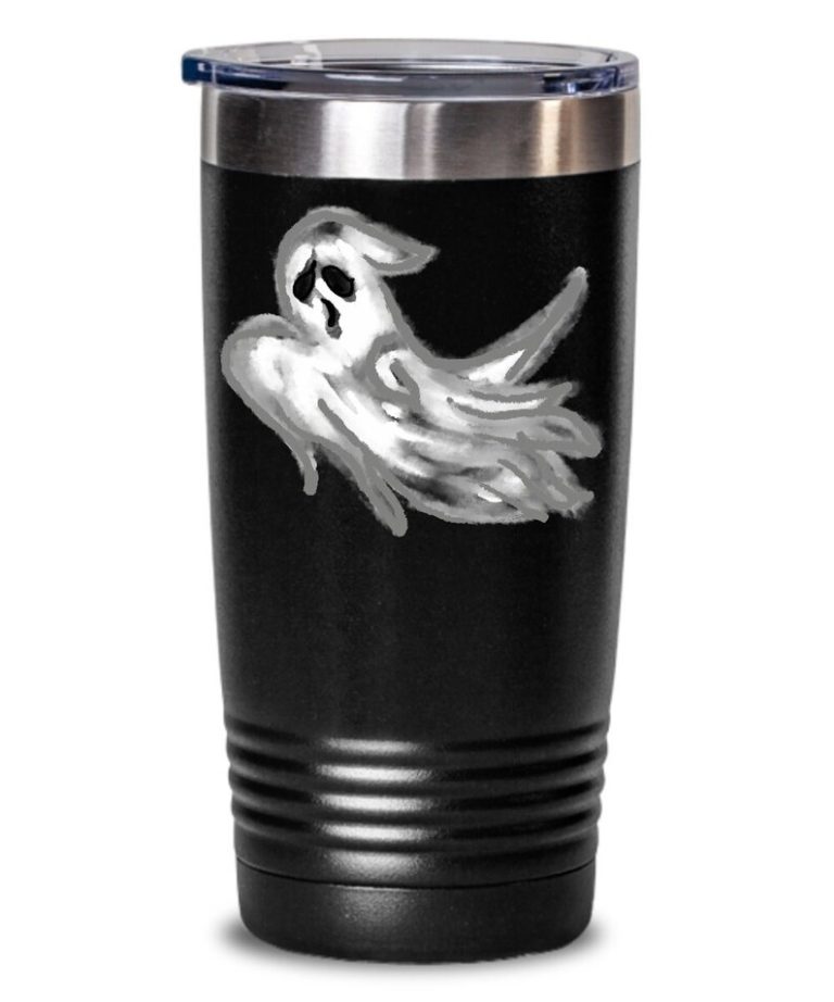 One Ghost 20oz/30oz Halloween Tumbler with Lid by Coni Blau